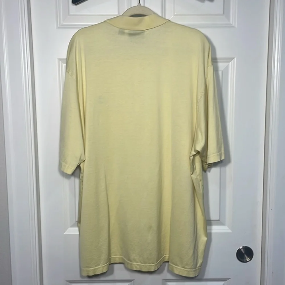 Amen Corner Polo Shirt Sz XXL Augusta Nationals 60s 2-Ply 2-Mercerized Yellow